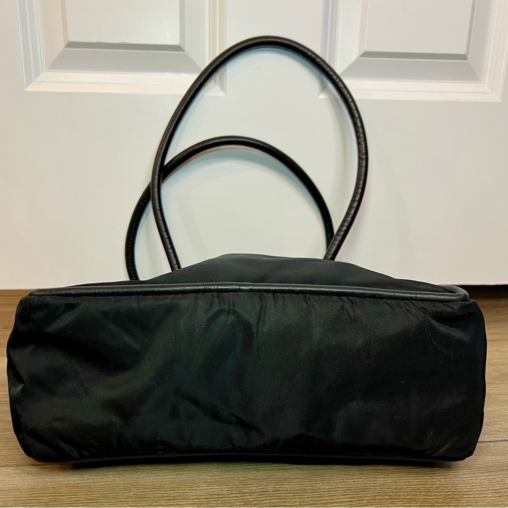 Celine Round Logo Nylon Tote Bag - Black and Gold - EUC - Picture 6 of 16